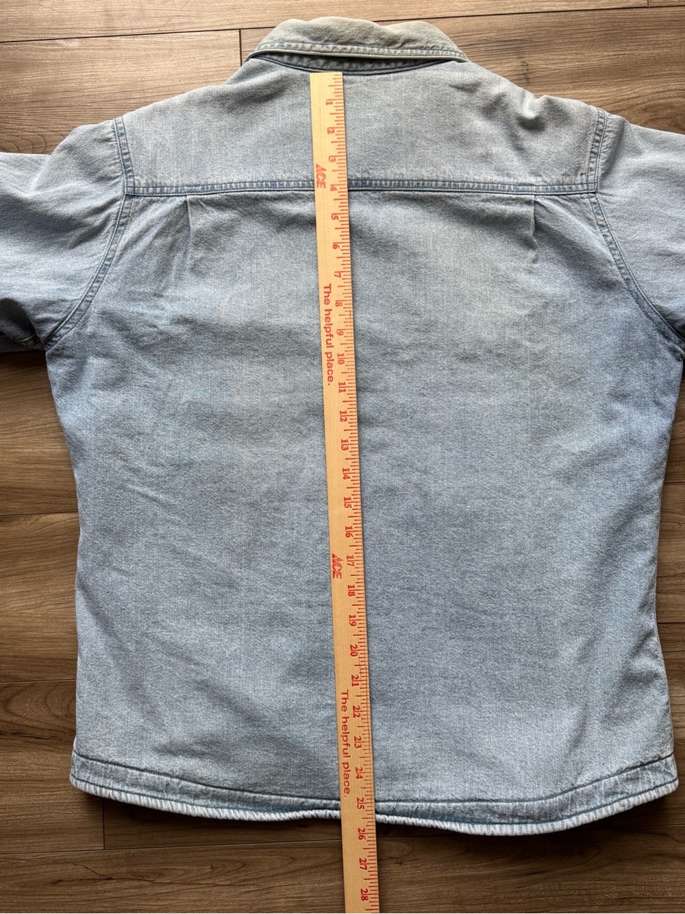 WOOLRICH vintage denim shirt jacket multi-colored stripe blanket lining size Med - Picture 12 of 14